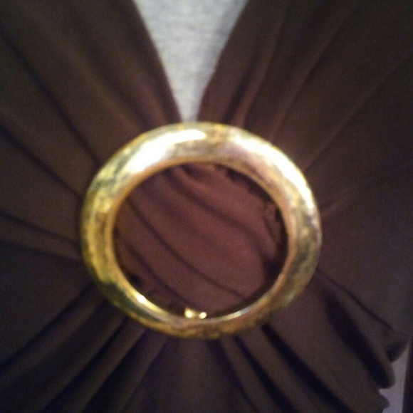 COPY - Chocolate Brown Slinky Top - Picture 5 of 7